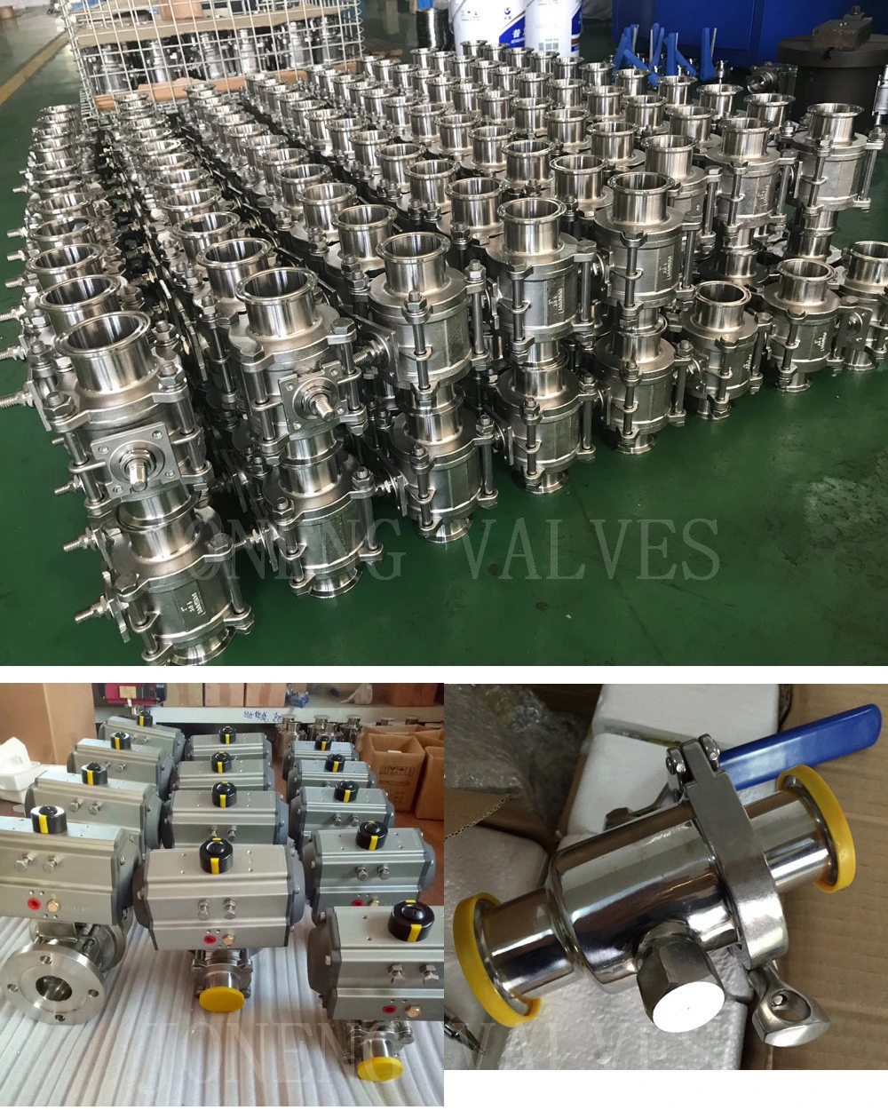 Stainless Steel Hygienic High Pressure Three Piece Sanitary Ball Valve (JN-BLV2009)