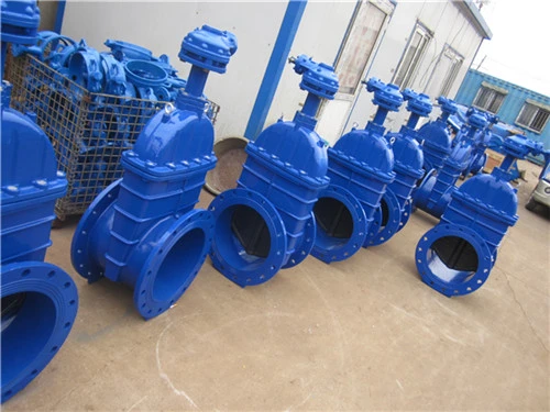 Pn16 DN50 DN600 Flange Cast Iron Wedge Gate Valves