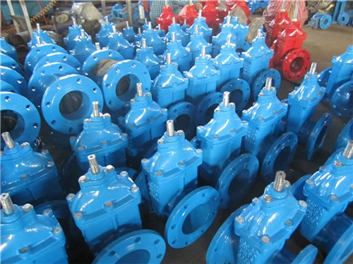 Pn16 DN50 DN600 Flange Cast Iron Wedge Gate Valves