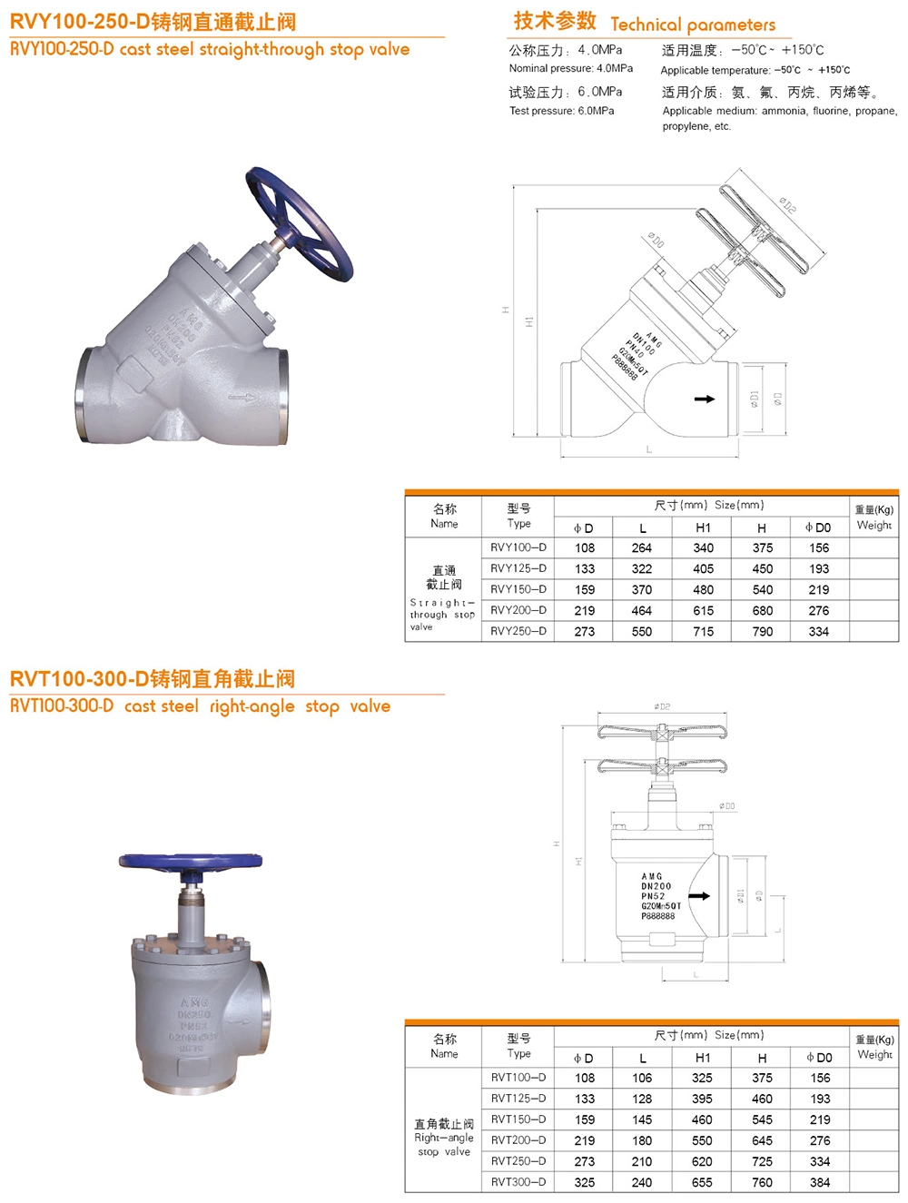 Diameter 100-300mm Flange Right Angle 3 Way Ammonia Globe Shut off Valve for Refrigeration