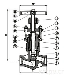 Socket Welded Pressure Seal Globe Valve (GAJ61Y)