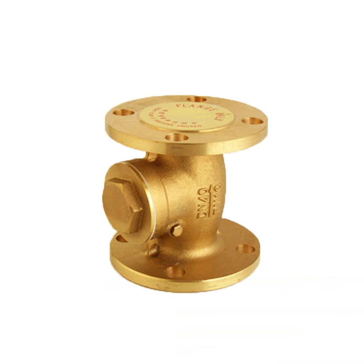 Customizable Lift Swing Marine One Way Non Return Brass Flange Check Valve