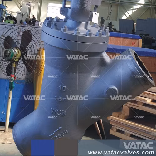 BS1873 Wcb/CF8/CF8m Y-образный шаровой клапан