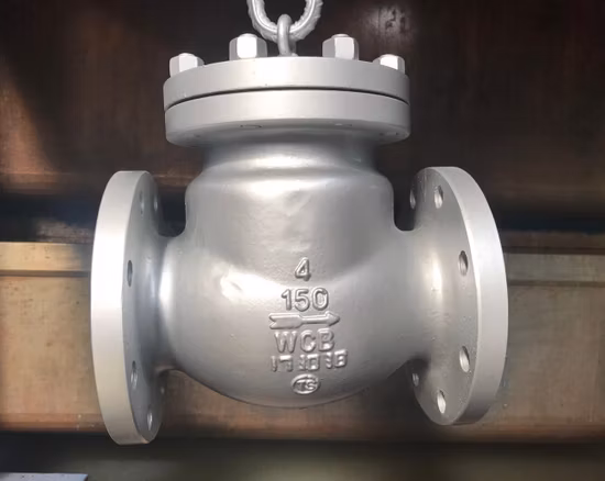 DN25 H42W-16p Нержавеющая сталь 304 Фланцевый обратный клапан с вертикальным подъемом