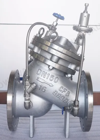 Двухкамерный регулировочный клапан Globe для поддержания и регулирования давления (Yx741X)